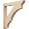 Ekena Millwork 6-in W x 38-in D x 38-in H Balboa Trad Rough Cedar Woodgrain TimberThane Outlooker, Primed Tan OUTUR060X38X38BOA04RCPR - alternate 1